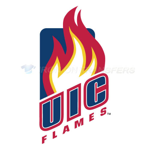 Illinois Chicago Flames Iron-on Stickers (Heat Transfers)NO.4601